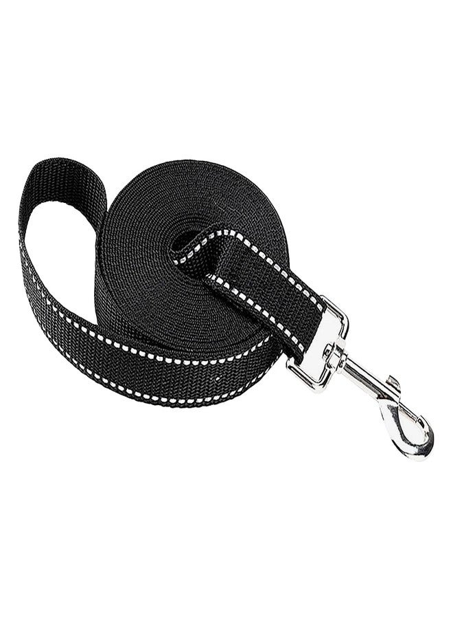 ccHuDE Reflective Dog Leash Strong Durable Leashes Puppy Training Leashes Black Pet Leashes Wide Traffic Leash with Strong Clip 3m - Image 1